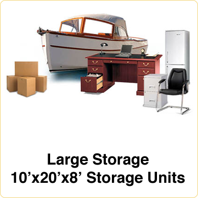 Check out our 10x20 Storage Units. Perfect for your Large Storage Jobs